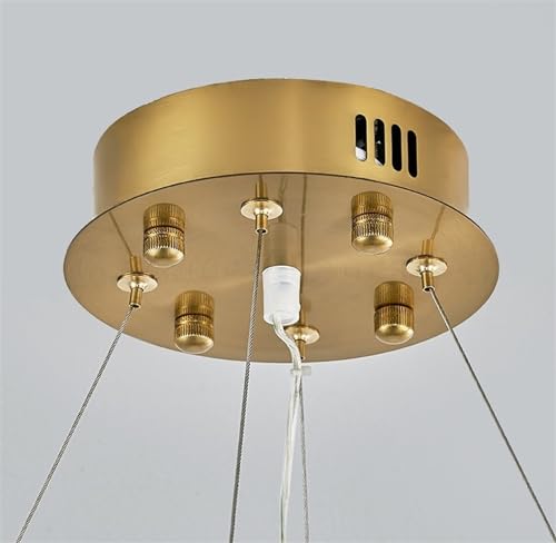 Lustre cristal LED moderne plafonnier acier inoxydable loft