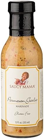 Saucy Mama Parmesan Garlic Marinade, 12-Ounce Boxes (Pack of 6)