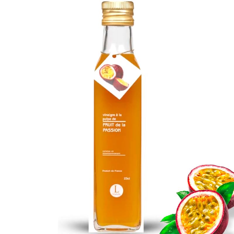 Mon epicerie fine de terroir Vinaigre à la pulpe fruit passion, 250ml