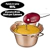 MACOM Just Kitchen 850 Paiolo Polentino con miscelatore elettrico, Rame, Diametro 25 cm.