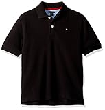 Tommy Hilfiger - Polo de manga corta para niño - Negro - Large