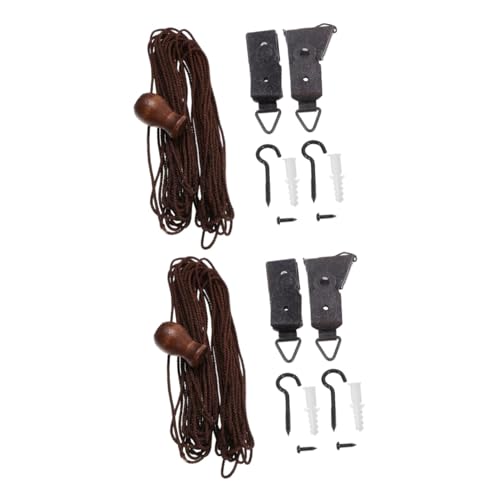 DOITOOL 2sets Roller Blind Accessories Curtain Fittings for Easy Replacement of Roman and Roller Shades Includes Essential Tools for Home and