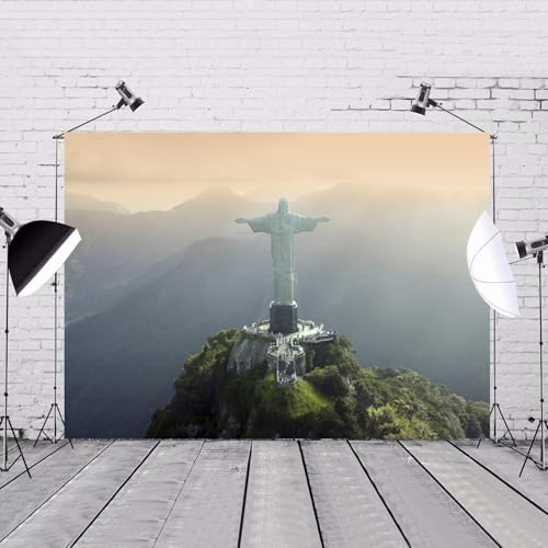 Fondo fotógrafo 7x5ft lugar famoso Río de Janeiro Brasil miniatura 6