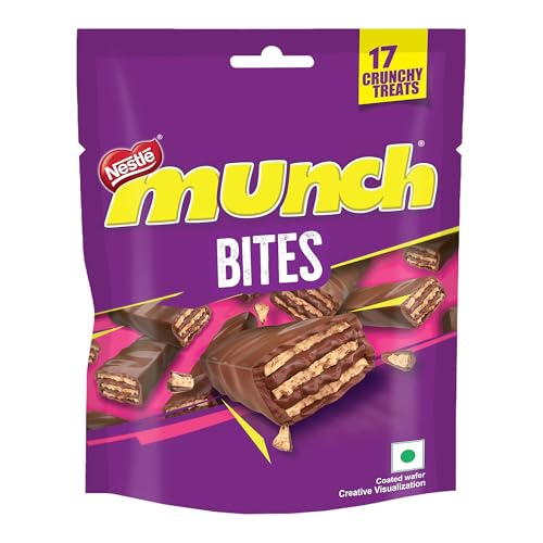 Nestlé Munch Choco Coated Crunchy Wafer Share Pack, 147.9g | 17 U...