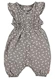Sterntaler Baby - Mädchen Einteiler Kurzarm , rauchgrau, 74