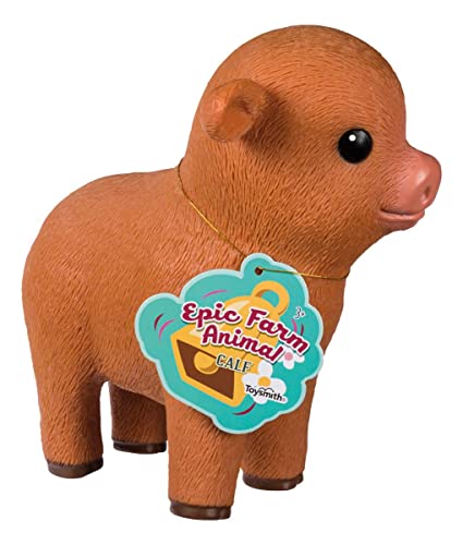 Toysmith Farm Fresh Epic Farm Animals Baby Calf Squeezable Toy