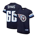 Ultra Game NFL Boys Soft Mesh Vintage Jersey T-Shirt,Tennessee Titans,Team Color,18-20