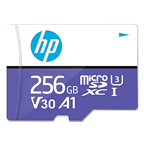 HP Micro SD Card 256GB with Adapter U3 A1 V30 (Purple)