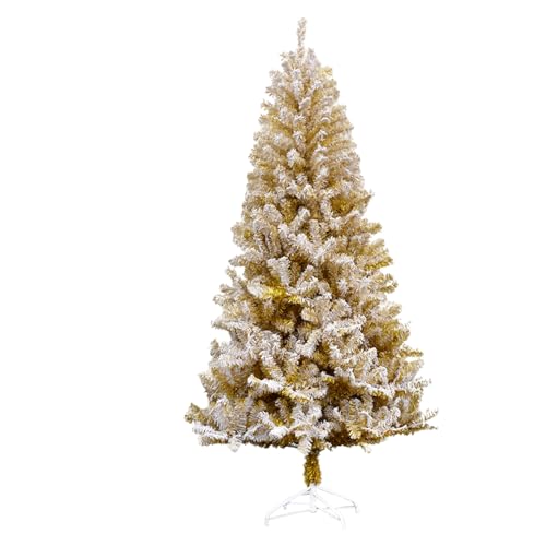 Pinetto Floccato ORO 120 cm Albero di Natale DELUXE GOLD SNOW, in...