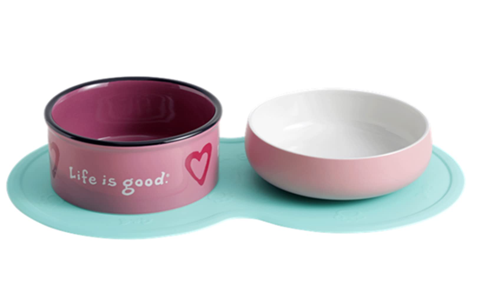 Tappetino in silicone impermeabile antiscivolo per cani e gatti, tappetino per cibo per animali domestici, tappetino in silicone, 48 x 27 cm (rosa)