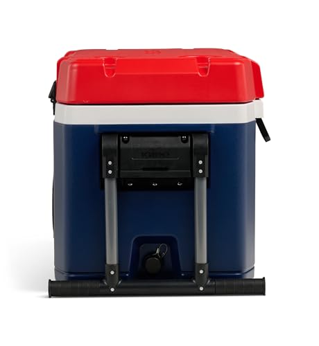 Image of Igloo Trailmate 75Qt Wheeled Cooler, Insulated Hard Shell Ice Chest, Americana