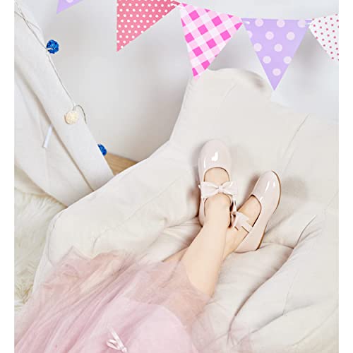 Image of Felix & Flora Toddler Flower Girl Dress Shoes - Girl Ballet Flats Party School Shoes Wedding