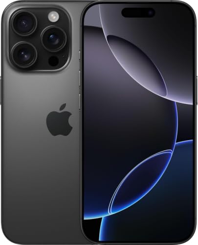 Apple iPhone 16 Pro [Nur eSIM], 1TB, Titan Schwarz (Generalüberholt) – Ansicht 1