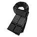 Mukidom Black Grey Scarf for Men Plaid Tassel Winter Scarves for Men Warm Soft 73
