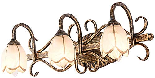 FJGHLBX Bath Mirror Lamps Mirror Front Lamp Bathroom Lamp Dressing Table Mirror Cabinet Lamp Hotel Stairs Corridor Wall Lamp Wall Lighting/Three Heads