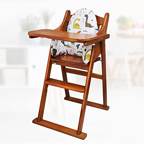 High Chair Cushion, New Type High Chair Cover Pad, Highchair Cushion For Ikea Antilop Highchair, Pad For High Chair, Built-In Inflatable Cushion,Baby Sitting More Comfortable (Dinosaur Pattern) #TOP2
