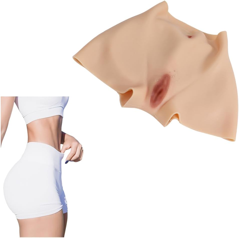 Crossdresser Silicone Panties Hips Pads Lifter Realistic Sissy Pussy Penetrable Fake Vagina Boxer Briefs for Ladyboys