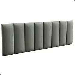 Cabeceira Queen Estofada Modulada Cabeceira para Cama Queen 160cm (Cinza)