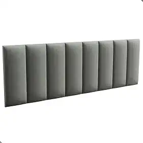 Cabeceira Queen Estofada Modulada Cabeceira para Cama Queen 160cm (Cinza)