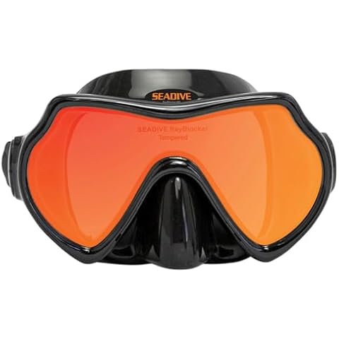 SeaDive Eagleye RayBlocker-HD Mask - Black Silicone Cover