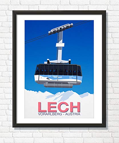 Lech Ski Poster (50cm x 70cm)