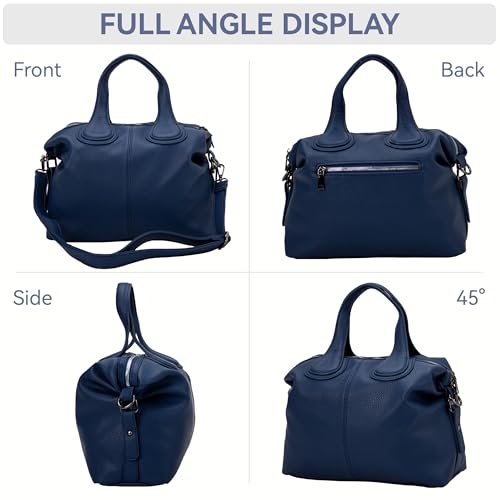 Large Handbags for Women Big Top Handle Roomy Casual Designer Ladies Purse PU Tote Shoulder Bag with Strap3
