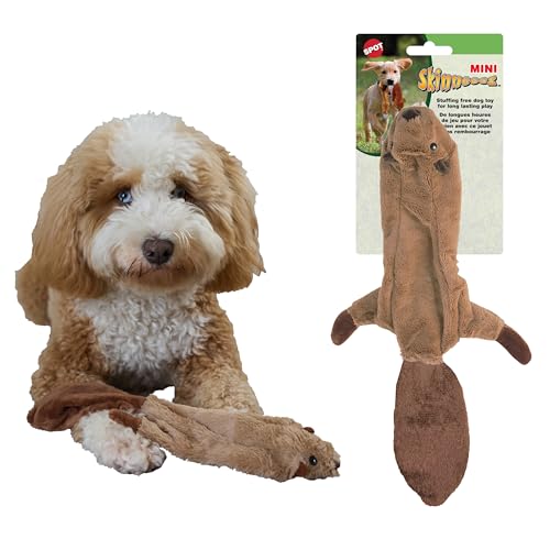 Ethical Mini Skinneeez Beaver 14" jouet chien sans rembourrage