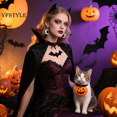 Halloween Moon Cat Earrings Cute Acrylic & Alloy Black Cat Dog Earrings for Women Halloween Party Costume Accessories Gifts3