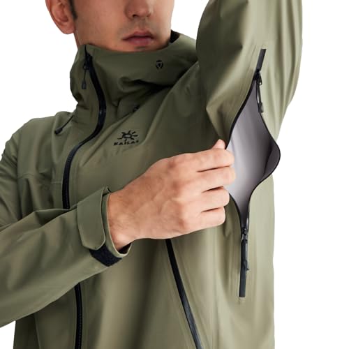 KAILAS Men's Rain Hard Shell Jacket Hooded Waterproof Windproof Breathable Lightweight Hiking Mountain Outdoor Jacket4