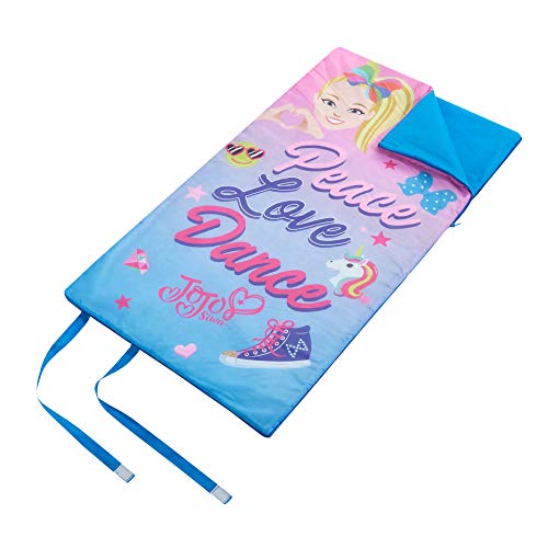 I WEAR JoJo JoJo Siwa Roll Up Sleeping Bag with Velcro Strap Closure, 26