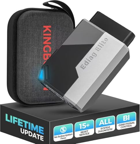 KINGBOLEN Ediag Elite OBD2 Scanner Bluetooth, Bi-Directional Control Scanner All System Diagnostic Tool for iOS & Android, 15+ Hot Reset, CANFD Protocol, FCA AutoAuth, No Subscriptions Lifetime Update