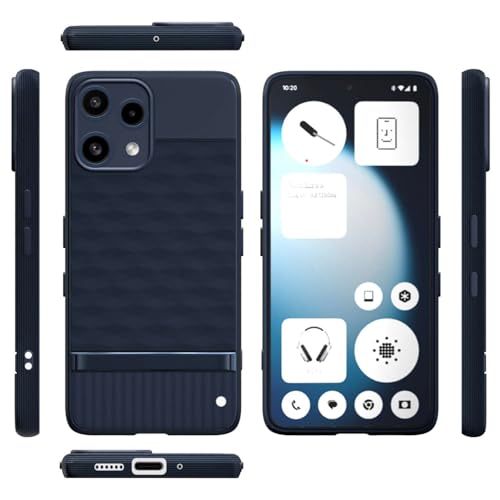 Image of Shockproof Case Compatible with Nothing Phone (3a) Lite 5G | Full Camera Protection | TPU Flexible Back Cover for Nothing Phone (3a) Lite 5G (Steel Blue)