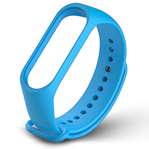 Image of WOW IMAGINE Premium Matte Silicon Wrist Band Replacement For Xiaomi MI Band 3 - Misty Blue