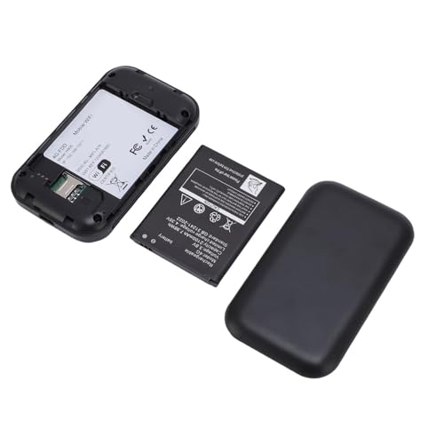Vikye 4G 5G Mobiler Hotspot, Tragbares WLAN für Reisen in Mehr Als 140 Ländern, mit SIM-Kartensteckplatz, Multitriernetzwerk, 10 Geräten, Farb-LED-Bildschirm, Schwarz