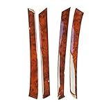 Bayyee 4Pcs Peach Wood Grain Car Interior Door Panel Strip Trim Door Armrest Handle Decorative Cover for Toyota Highlander 2008 2009 2010 2011 2012 2013 ONLY Cover (NOT A Replacement)