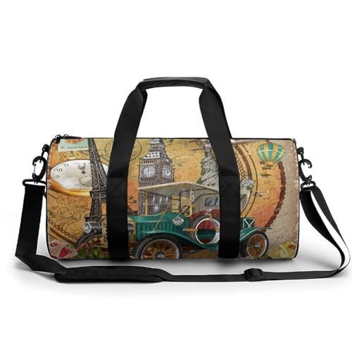 Sac de voyage Tour Eiffel rétro pour vos sorties camping et randonnée nature