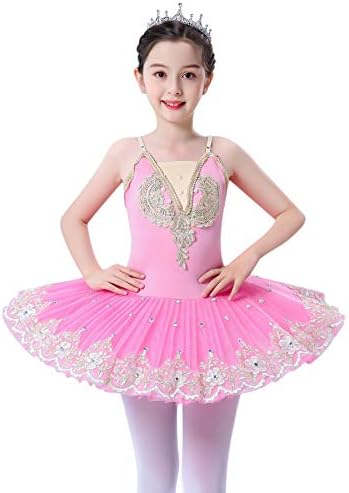 バレエ衣装 ZX Girl's Ballet Dress Camisole Skirted Leotard Lace Rhinestone