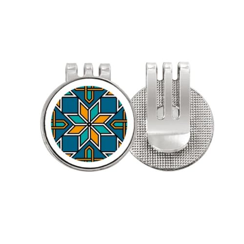 Marqueur de balle de golf Maroc clip magnétique chapeau émaillé fleur