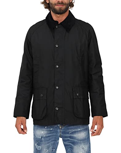 Barbour Men's Ashby Wax Jacket, Black, L3