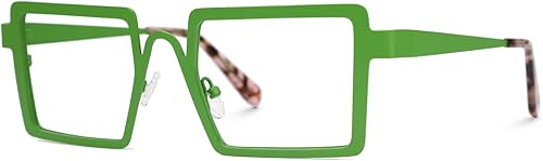 VOOGLAM Gafas de bloqueo de luz azul rectángulo con estilo para mujer, anti fatiga ocular UV Cairbre