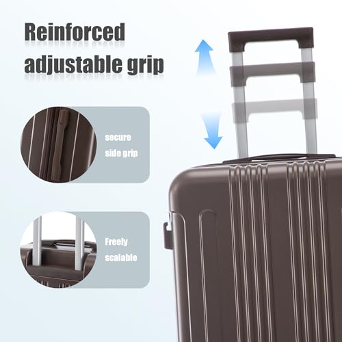 Image of Merax 3 pcs /set in ABS Spinner Wheel Luggage Set, Carry on Suitcase