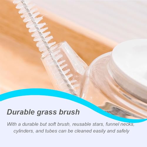 Strohbürsten, 10 Stück Strohhalm Reinigungsbürsten, Strohbürsten aus Edelstahl, Strohhalm Bürste, Reagenzglasbürsten, Strohrohrreiniger