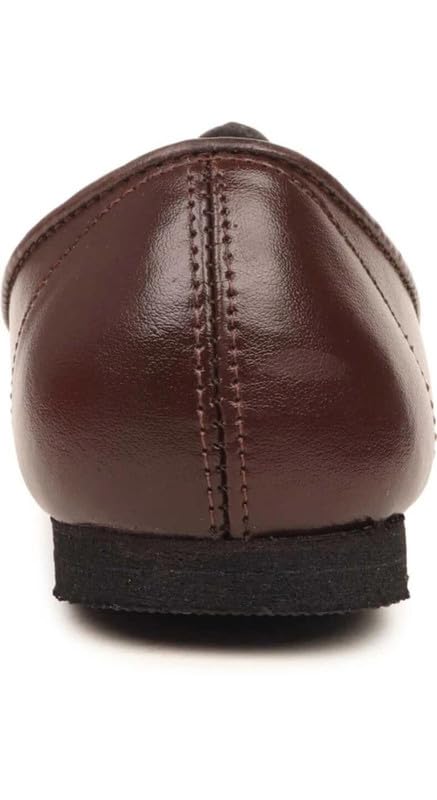 Image of Ekaaya Men's Leather Ethnic Mojari Jutti | Punjabi Rajasthani Jodhpuri Desi Jalsa Shoes