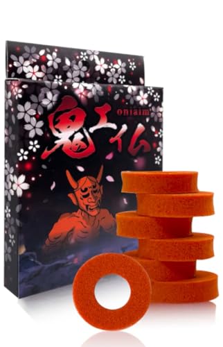 OniAim Precision Rings Orange Demon AIM Assist Motion Control Accessories for PS5, PS4, Xbox Series, PC Gamepads, Switch Pro Controller &amp; Scuf Controller Made in Japan (6 Rings) (Soft)