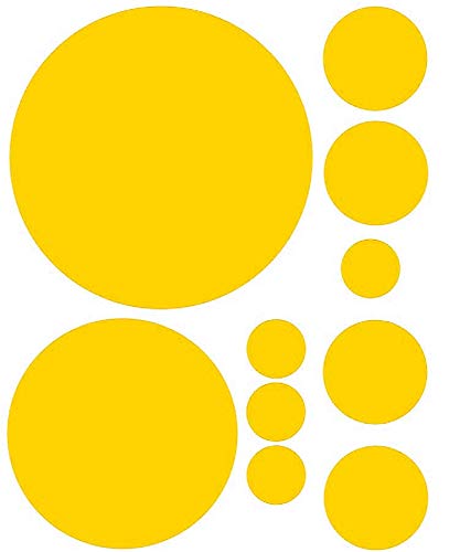 SUNONE11HKA Vinilo Decorativo de Puntos Amarillo