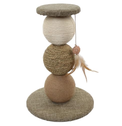 JAMBO PET Arranhador Poste Sisal Bola Tipla para Gatos