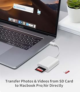 Lecteur de Carte SD USB C, Adaptateur Micro SD vers Type C, Adaptateur Carte de Caméra SD, Lecteur de Carte Mémoire Externes pour iPhone 17/16/15, MacBook, iPad Pro/Air, Samsung Galaxy, Android