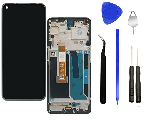 Eaglewireless LCD Digitizer Display Touch Screen with Frame Housing Replacement Parts for One Plus Nord N10 5G BE2029 BE2028 BE2026 BE2025 BE20299 6.5 inch+Tools