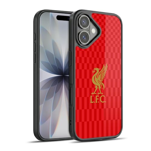 Coque Liver Bird Liverpool FC Or sur Rouge et gel renforcé protection militaire iPhone 17
