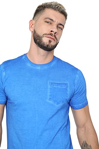 Image of fanideaz Mens Cotton Half Sleeve Striped Round Neck T Shirt